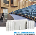 6 Pack LED Exit Sign with Emergency Light X89484