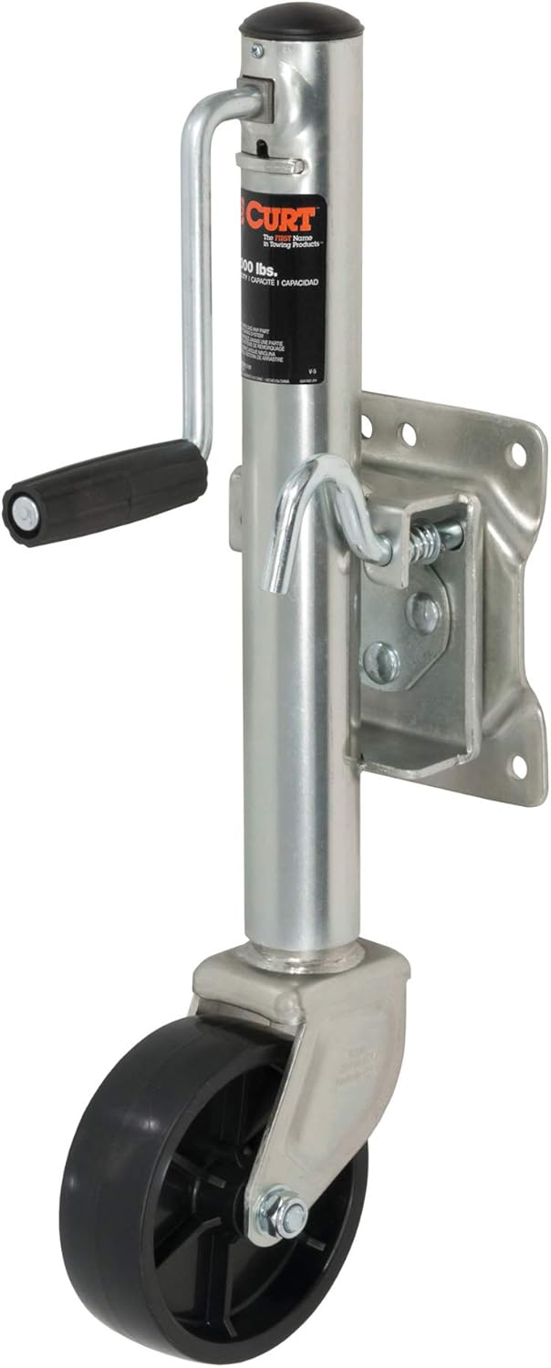 Marine Boat Trailer Jack with 6-Inch Wheel, 1,200 lbs. 11 Inches Vertical Travel Pack of 2 G43771