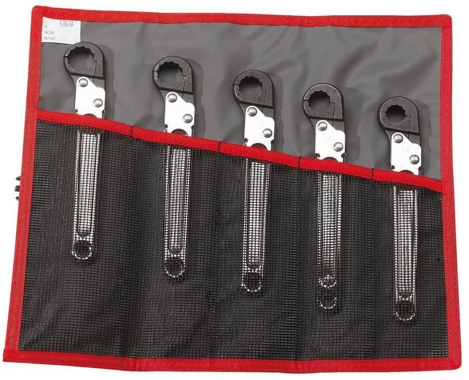 Metric Ratchet Flare-Nut Wrench Set N333841