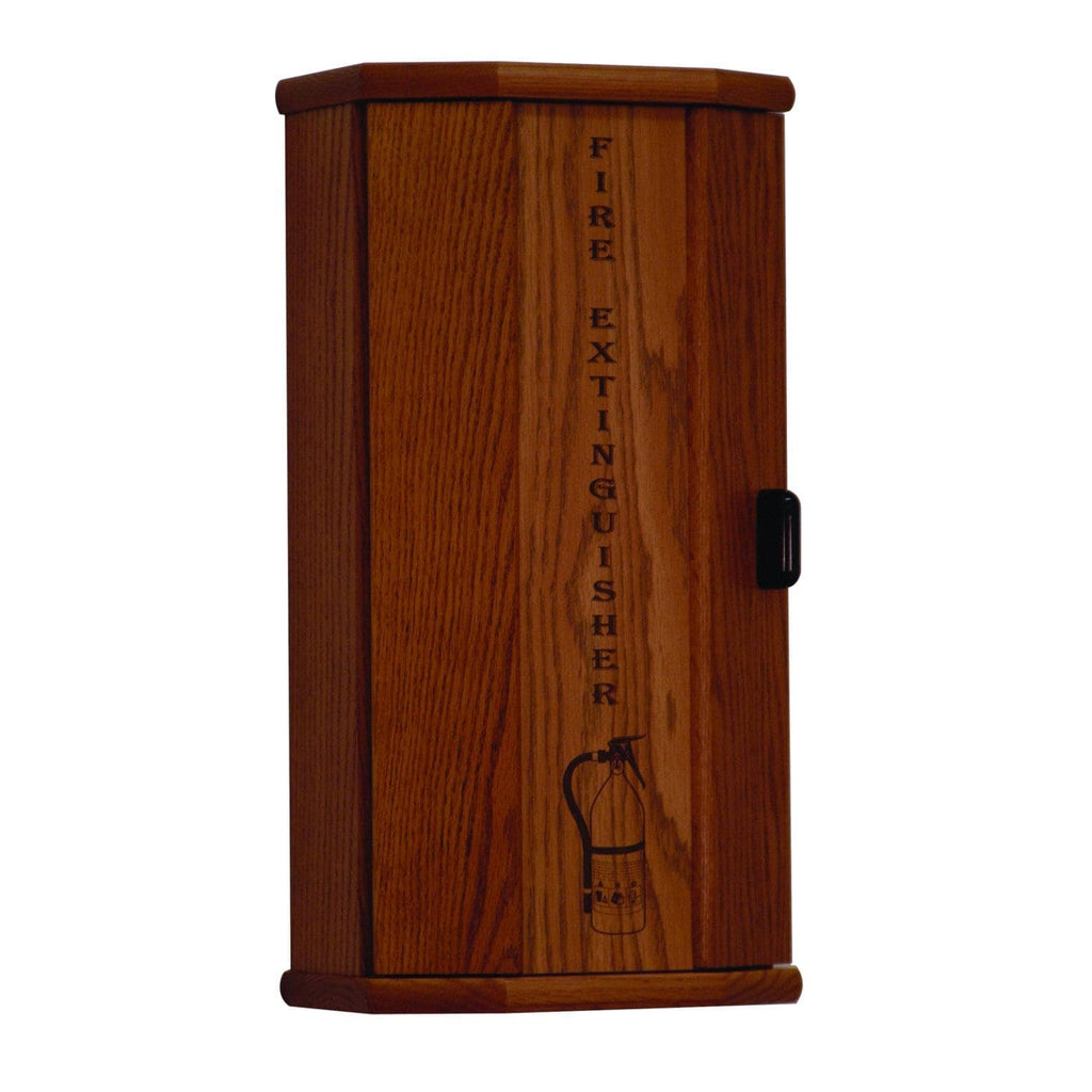 Medium Oak Wooden Fire Extinguisher Cabinet B691308