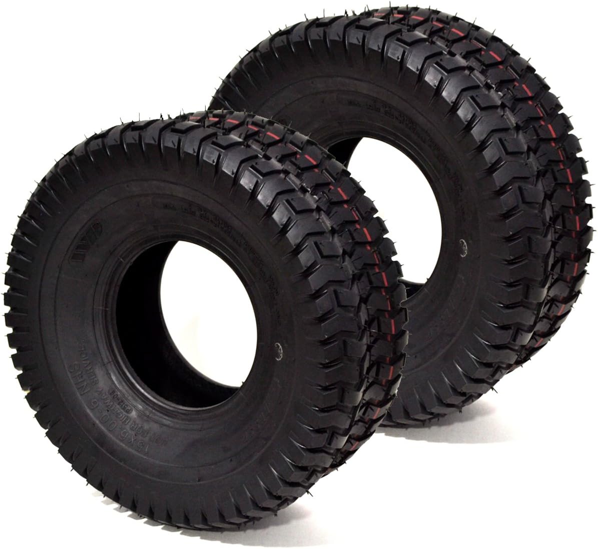2PK 15x6.00-6 4PLY Commercial Turf Lawn Mower Tires M649