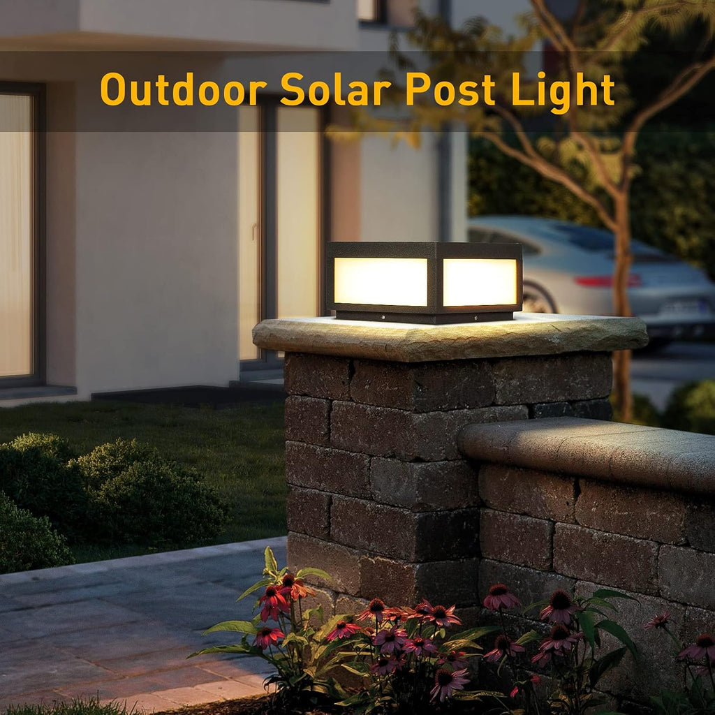 Outdoor Post Light LED Deck Cap Light with IP54 Waterproof E26 Bulb I6128