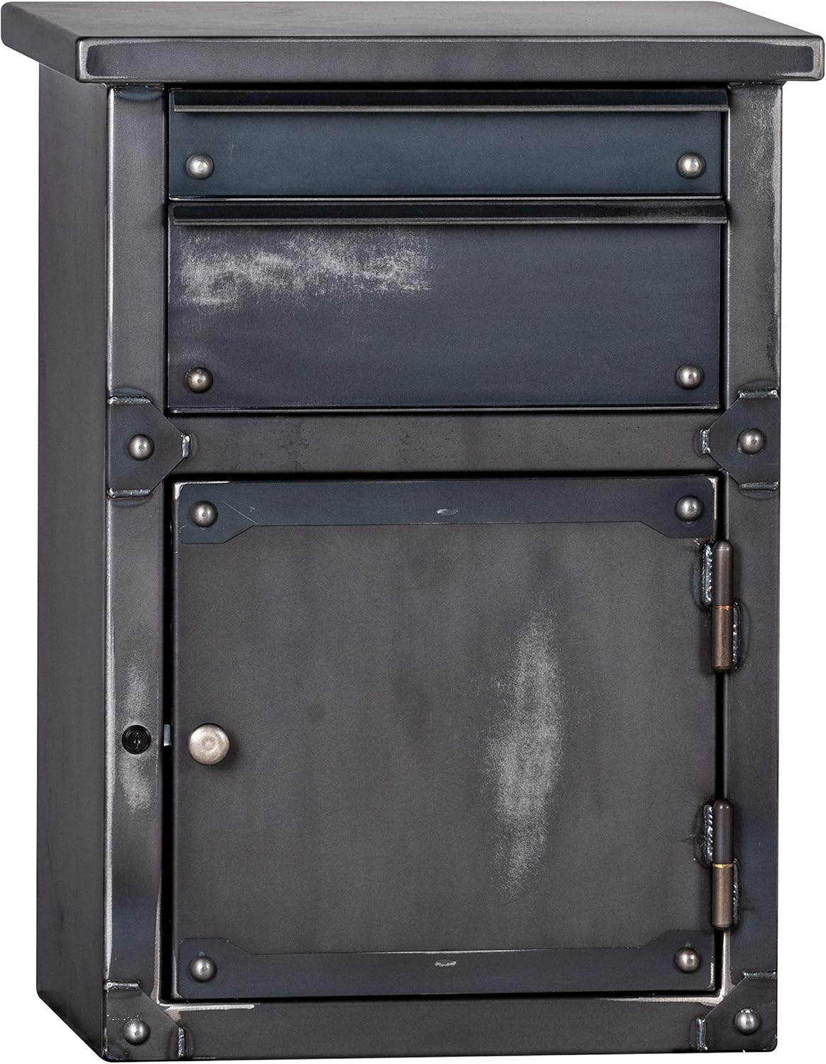 Nightstand with 2 Heavy Duty Drawers and Locking Cabinet C574758