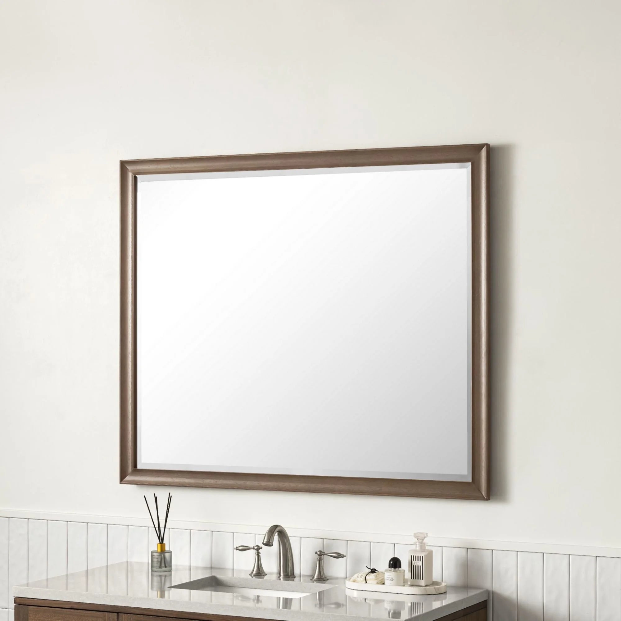 40" X 48" Bathroom Mirror - Grey G644