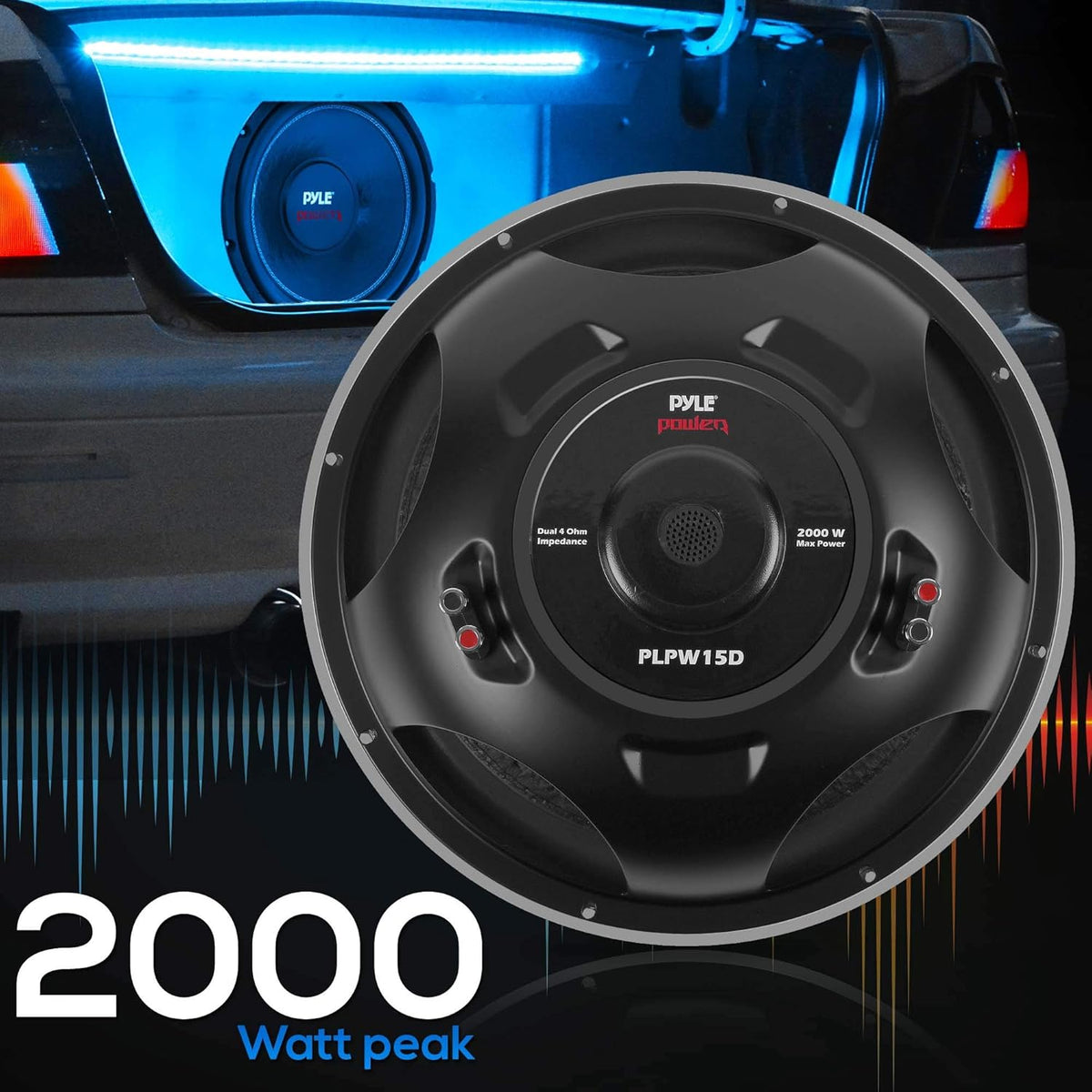12 Inch 1600 Watt Subwoofer Speaker System, Pack of 2 Y676