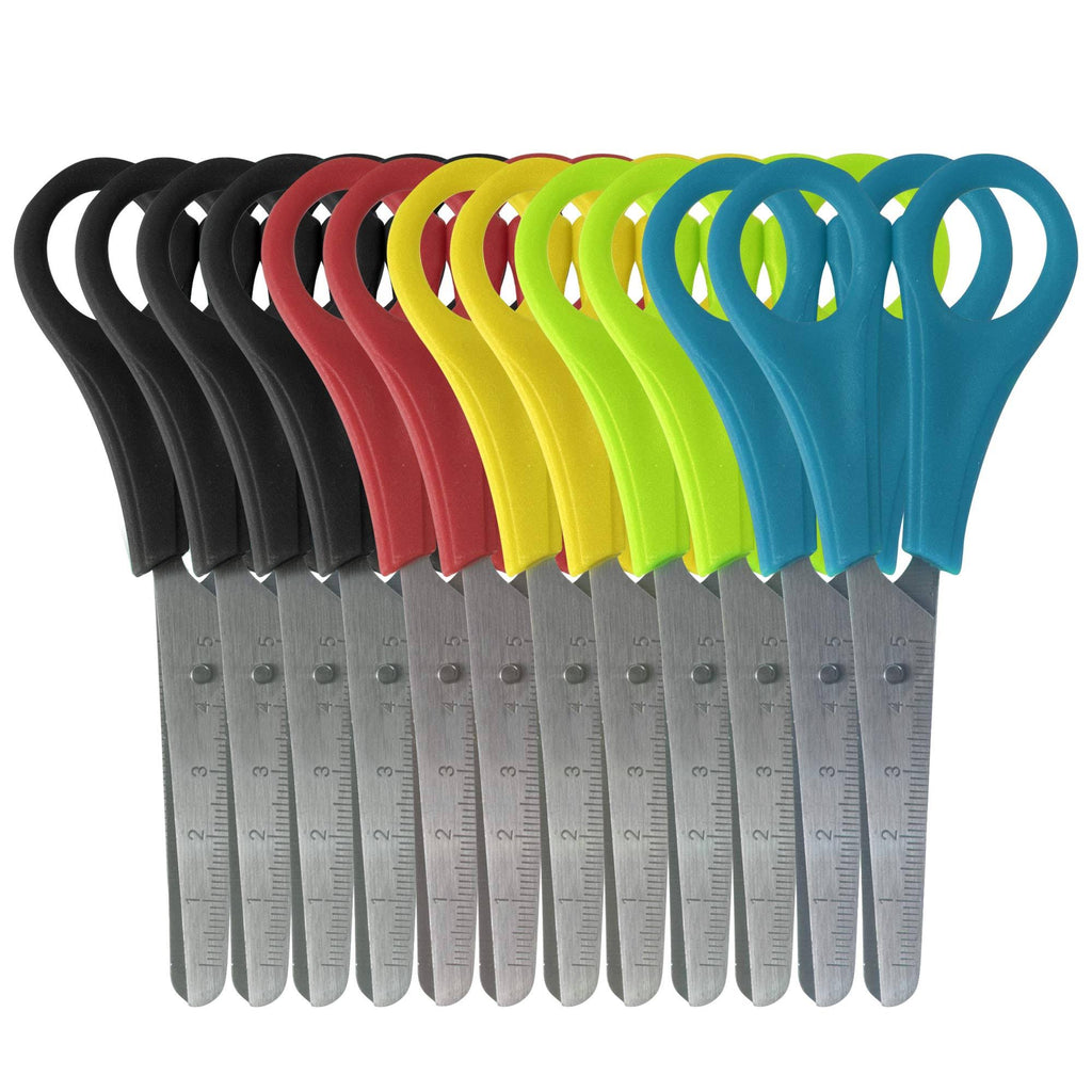 5 inch Blunt Tip Kids Safety Scissors, Bulk Pack F11659