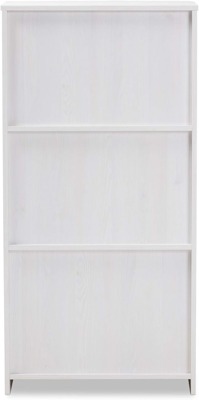 2 Shelf Bookcase in Whitewash Q12840