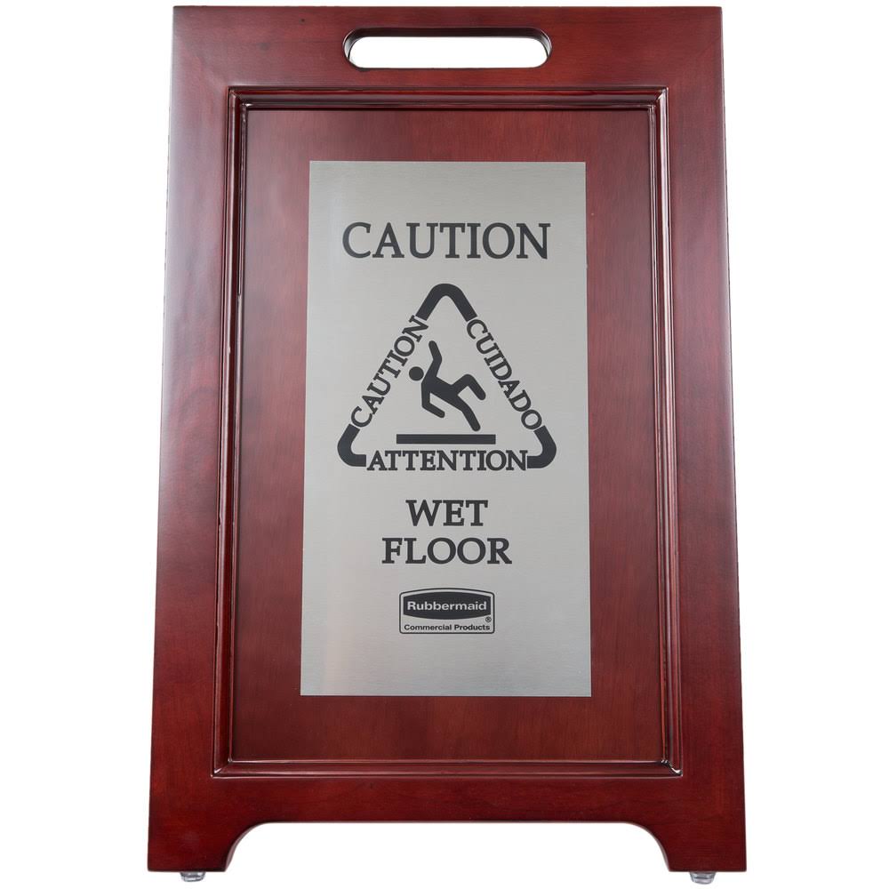 Brown & Brass 2-Sided CAUTION Sign O384