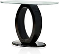 Glossy Black Wood Console Table X762739