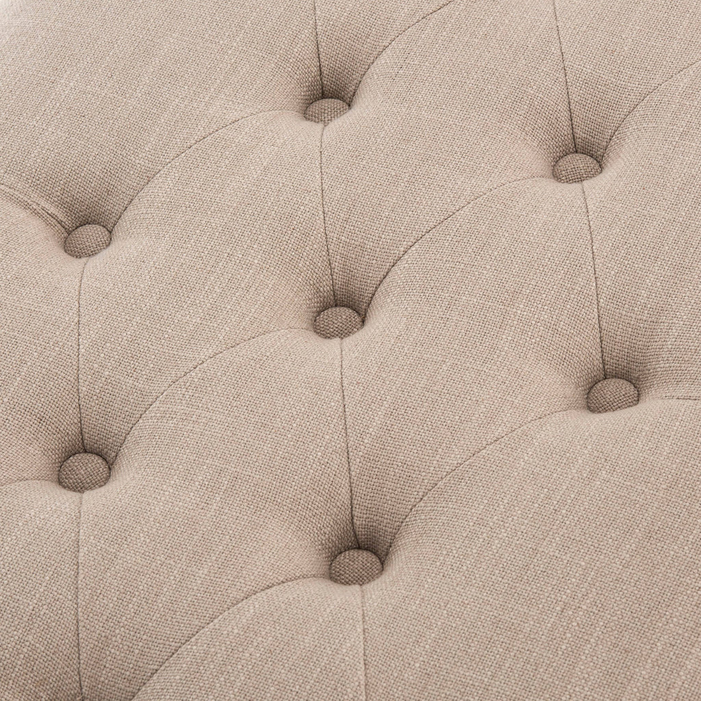 Tufted Bench, Taupe L4200
