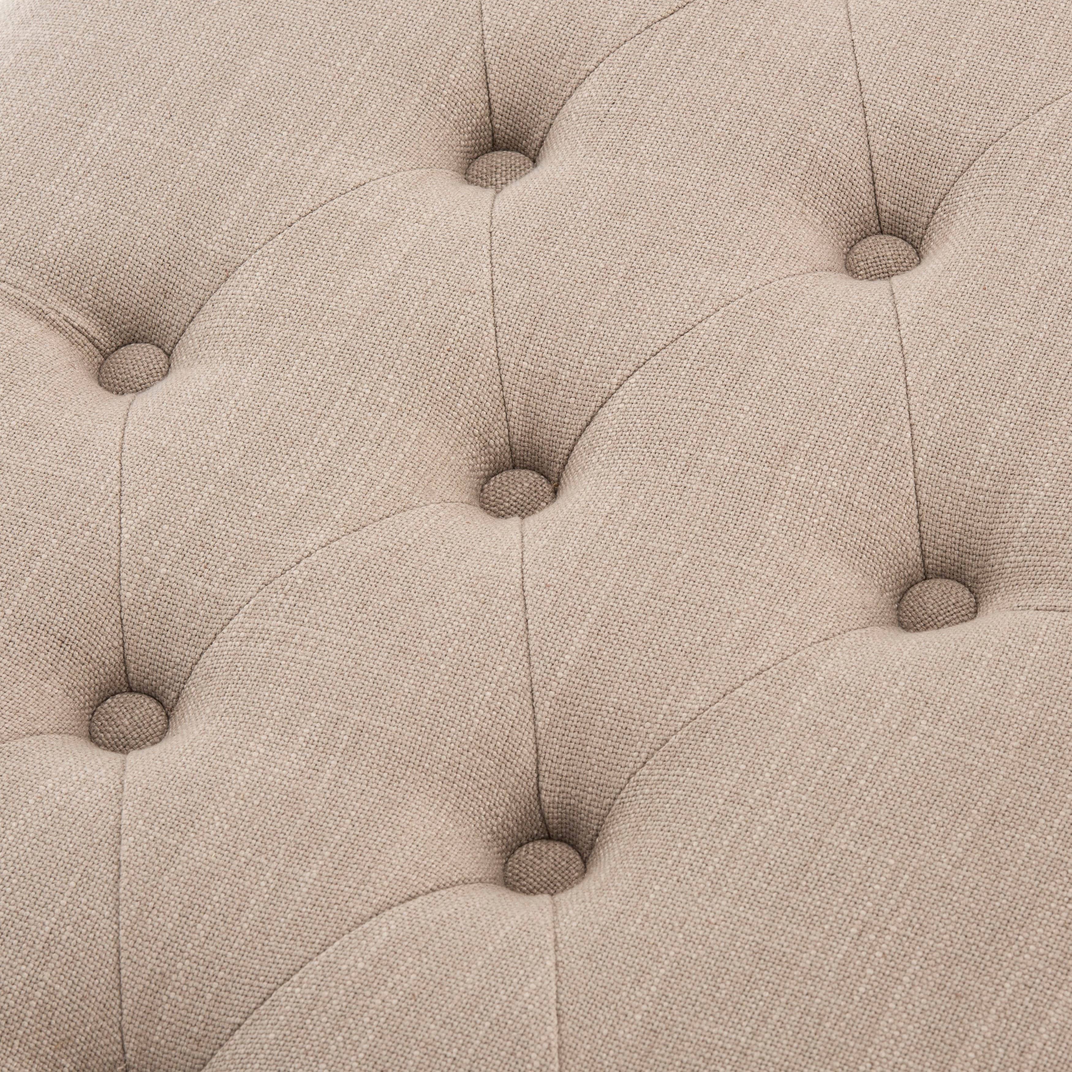 Tufted Bench, Taupe L4200