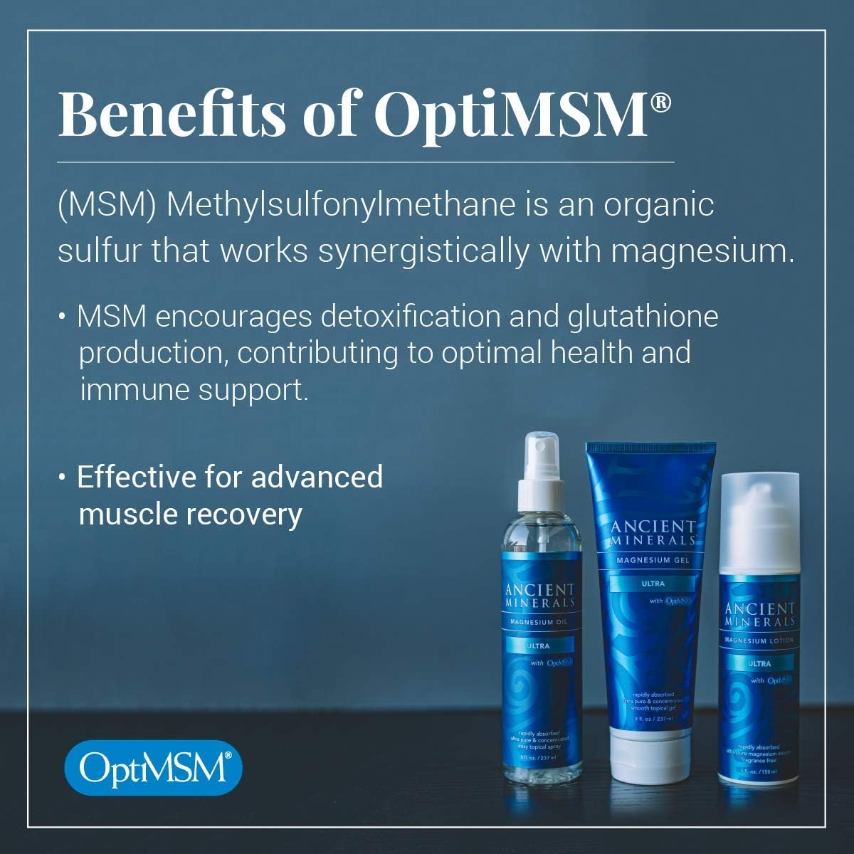 Magnesium Oil Ultra with OptiMSM, Refill 33.8 oz. Pack of 2 E290676