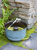 Brushed Blue Brown Hose Pot M787