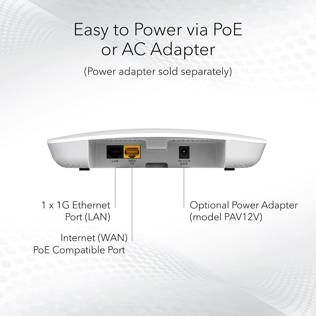 Wireless Access Point Dual-Band AC1300 WiFi, 1 x 1G Ethernet LAN Port, PoE C156
