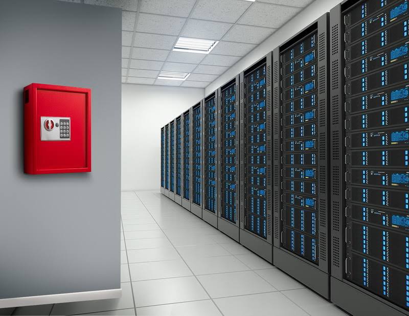 Red Steel Digital Lock Key Cabinet R135