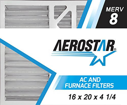 16x20x4 1/4 MERV 8 Pleated Air Filter, Box of 2 Z525