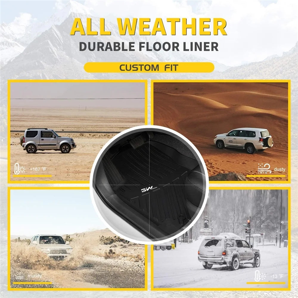Black Floor Liner Full Set Car Liners R509