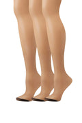 Set of 3 Reinforced Toe Pantyhose E28383