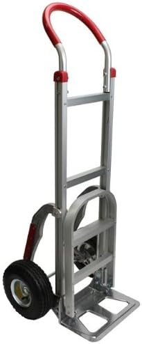 Aluminum Stair Climbing Hand Truck with 10 Pneumatic Wheels T64485