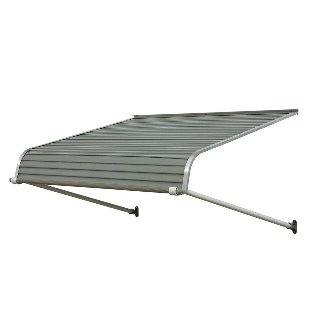 4 ft. Aluminum Door Canopy Awning in Gray N71708